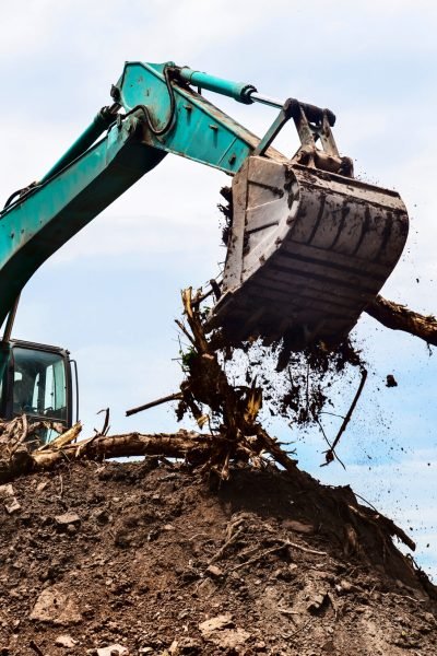 buldozer-em-primeiro-plano